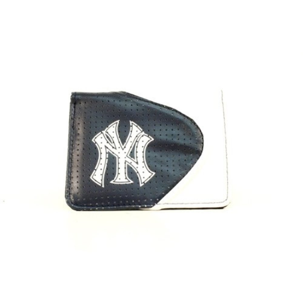 MLB New York Yankees Perfect Zipper BiFold Wallet Organizer Team Logo Bronx